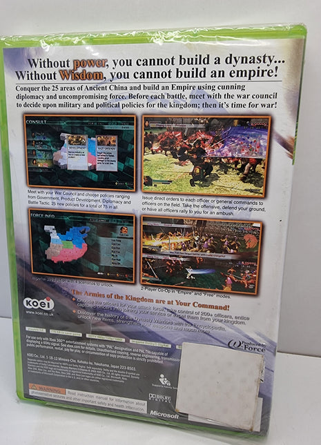 XB360  Dynasty Warriors 5 Empires - NOVO