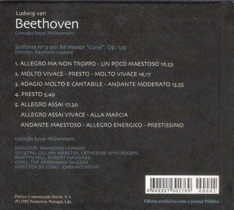 CD - Ludwig van Beethoven, Royal Philharmonic Orchestra – Ludwig van Beethoven - USADO