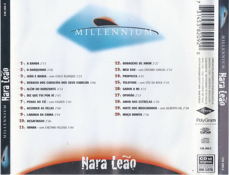 CD - Nara Leão – Millennium - USADO