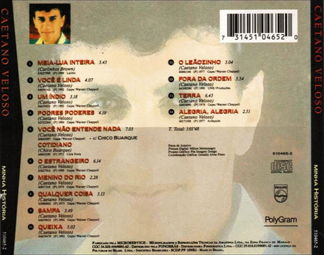 CD - Caetano Veloso – Minha História - USADO