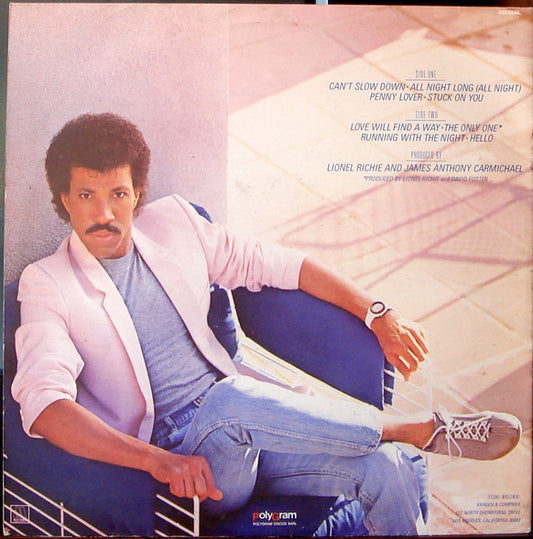 Vinyl LP Lionel Richie – Can't Slow Down - USADO