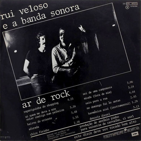 LP vinyl  Rui Veloso E A Banda Sonora  ‎– Ar De Rock - USADO