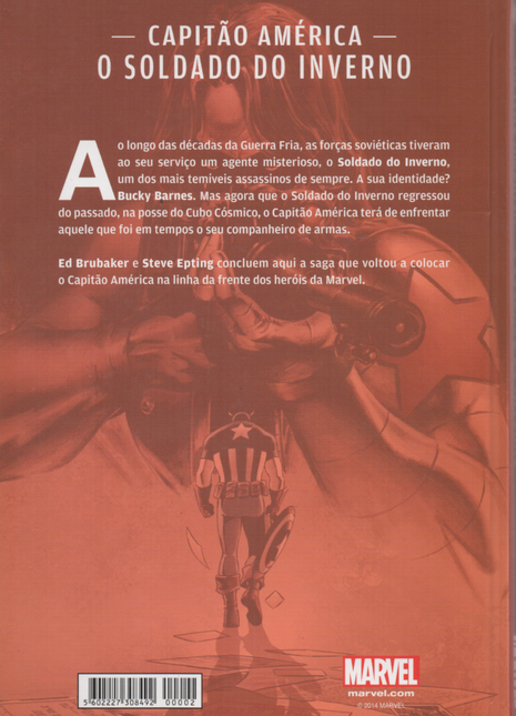 Livro UNIVERSO MARVEL CAPITÃO AMÉRICA O SOLDADO DO INVERNO PARTE 2 (2014) - USADO