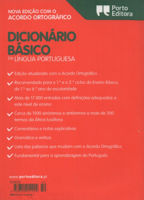 Livro - Dicionário Básico da Língua Portuguesa - USADO