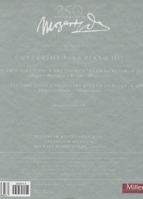 CD+LIVRO - Christian Zacharias, Orquestra De Câmara De Lausanne*, Mozart* - Concertos para Piano (II) - USADO