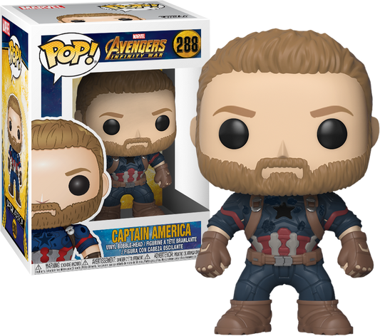 MARVEL – AVENGERS INFINITY WAR – CAPTAIN AMERICA – FUNKO POP! VINYL FIGURE #288
