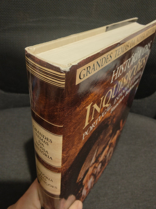 LIVRO História das Inquisições : Portugal, Espanha e Itália / Francisco Bethencourt; cartogr. Fernando Pardal Capa Dura - USADO
