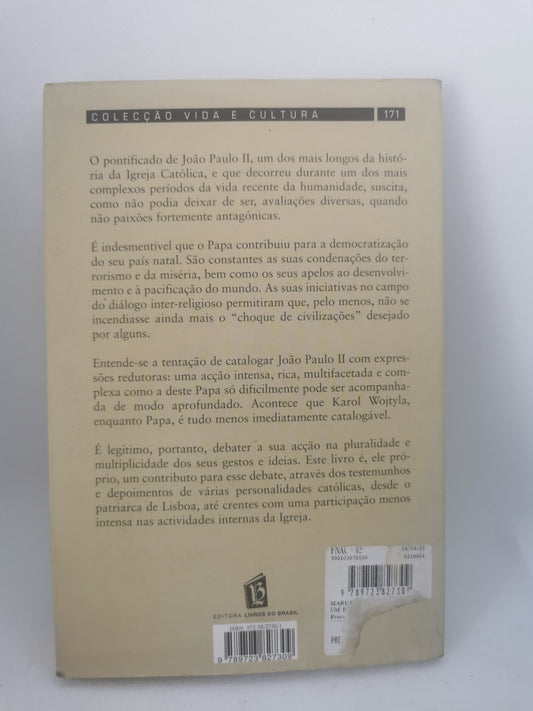 Livro Um Papa Entre Dois Séculos de António Marujo - USADO