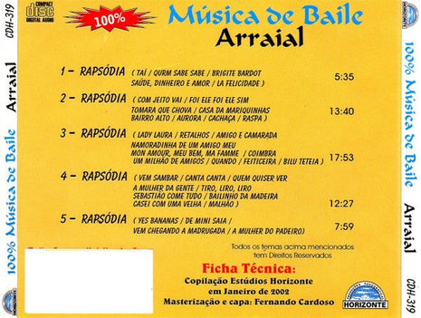 CD Renovação 3 – 100% Música De Baile - 36 Músicas De Arraial - NOVO