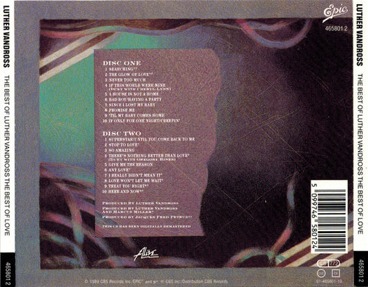 CD Luther Vandross – The Best Of Luther Vandross The Best Of Love - USADO