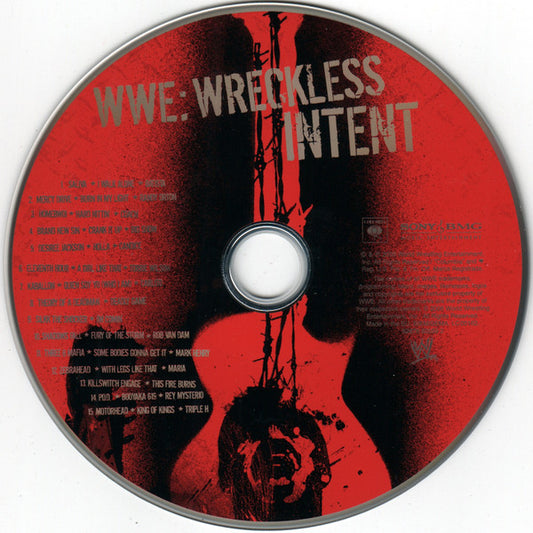 CD Various – WWE: Wreckless Intent - USADO