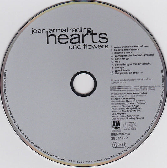 CD Joan Armatrading – Hearts And Flowers - USADO