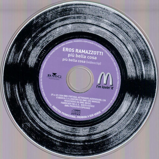 CD Eros Ramazzotti – Più Bella Cosa Mcdonalds - USADO