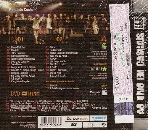 CD Ar De Rock – Ao Vivo Em Cascais 2 CD´S + DVD - USADO