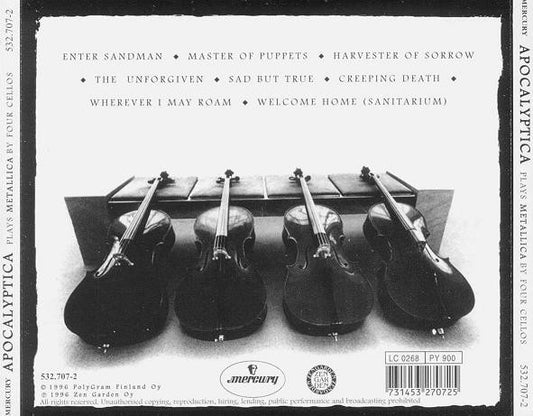 CD Apocalyptica – Plays Metallica By Four Cellos - USADO