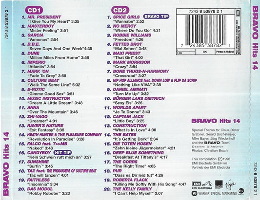 CD Various – Bravo Hits 14 - USADO