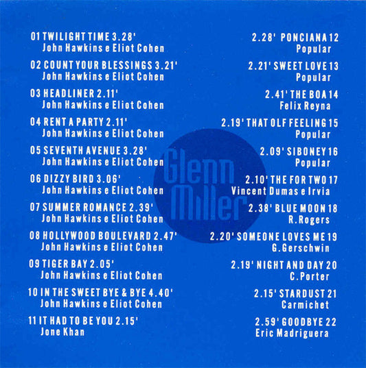 CD Glenn Miller – 60' De Jazz - USADO