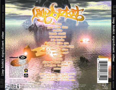 CD Limp Bizkit ‎– Significant Other - USADO