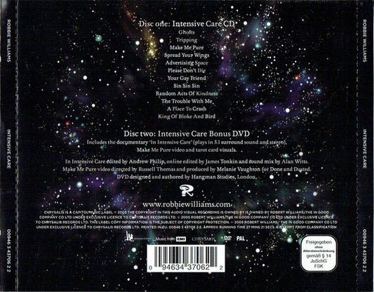 CD + DVD Robbie Williams – Intensive Care - USADO