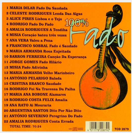 CD Various – 100% Fado - NOVO