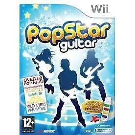 WII POPSTAR GUITAR Sem AirG, nao necessario - USADO