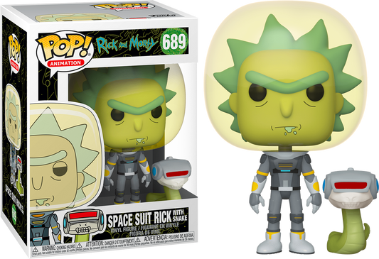 Funko Pop! Cartoons: Rick and Morty - Space Suit Rick with Snaketen