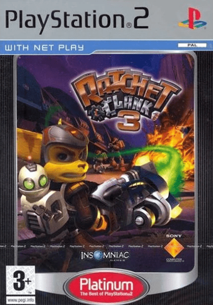 PS2 RATCHET & CLANK 3 PLATINUM - USADO