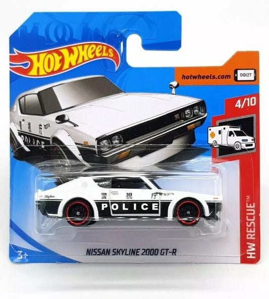 Hot Wheels 2019 Nissan Skyline 2000 GT-R *160/250 HW Rescue *4/10 FYC81 White