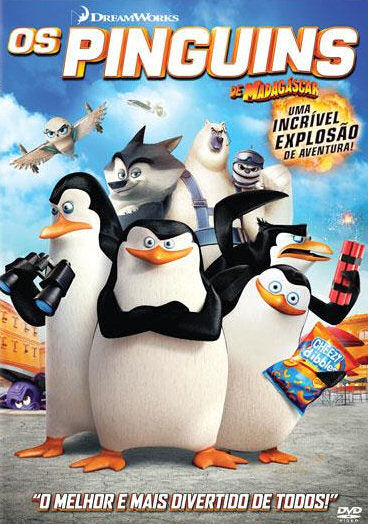 DVD-Os Pinguins de Madagáscar-USADO