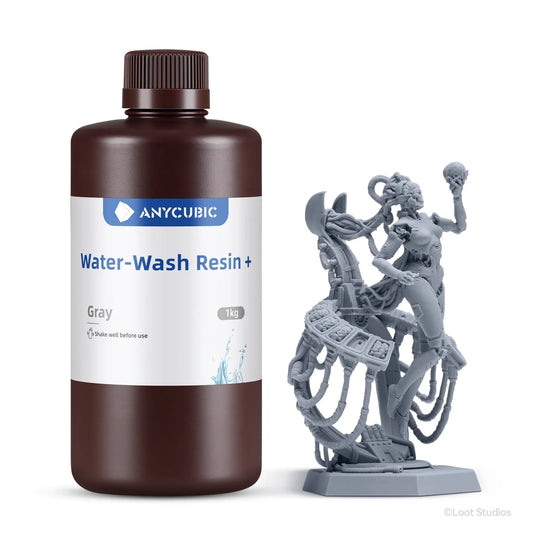 3dprint Anycubic - Water Washable Resin + HD Gray - 1kg