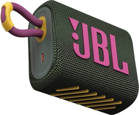 JBL Go 3 Portable Bluetooth Speaker - Verde/Rosa