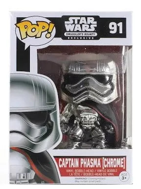 FUNKO POP STAR WARS #91 CAPTAIN PHASMA CHROME