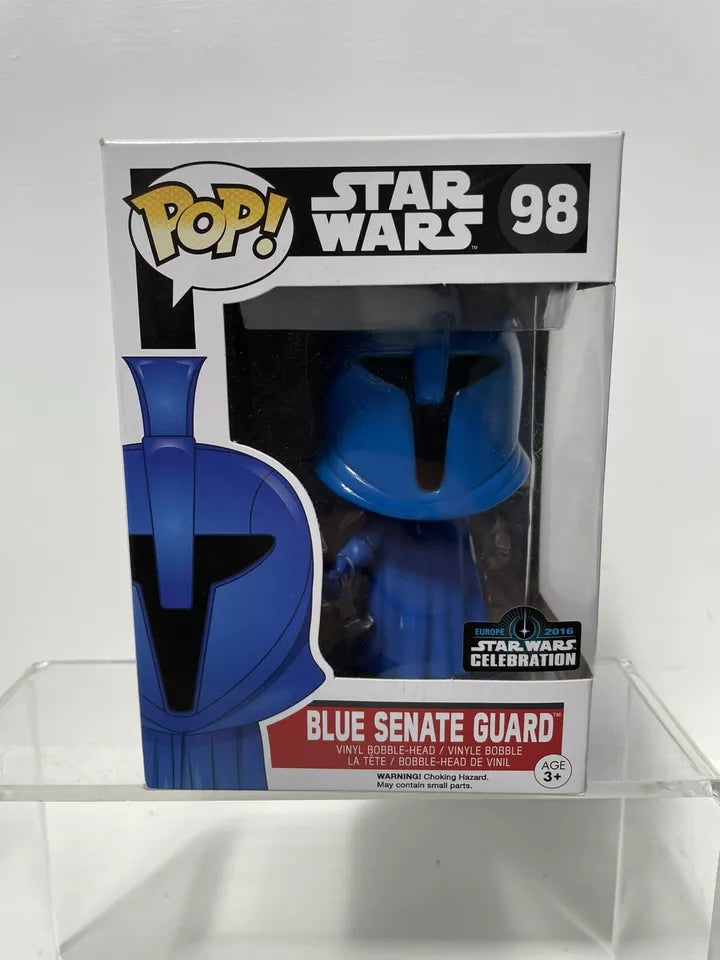 Funko Pop Vinyl Star Wars Blue Senate Guard Europe 2016 Celebration #98