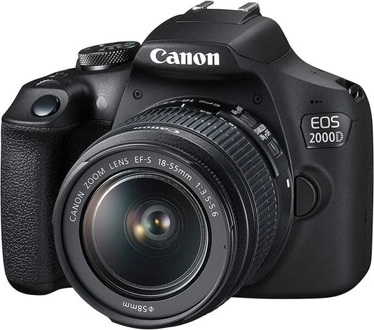 Canon EOS 2000D + 18-55mm f/3.5-5.6 EF-S IS III Black