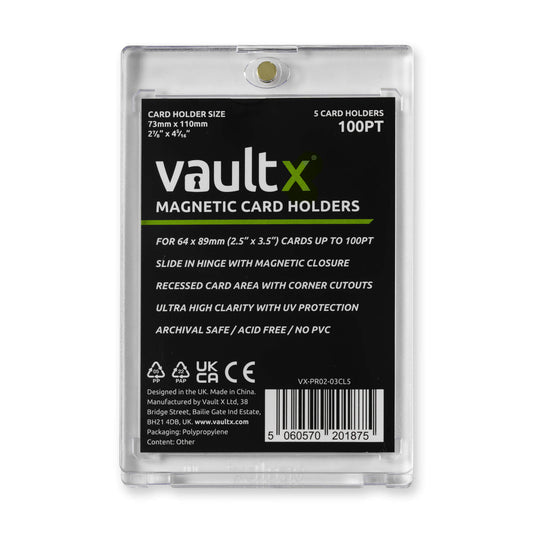 Vault X Magnetic Card Holders 100pt - 5 Pack