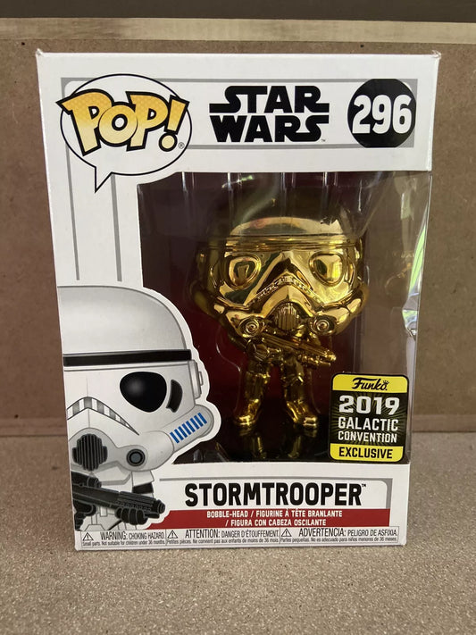 Funko Pop Star Wars Stormtrooper (Gold/Chrome)#296