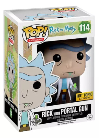 Funko POP! Rick with Portal Gun #114