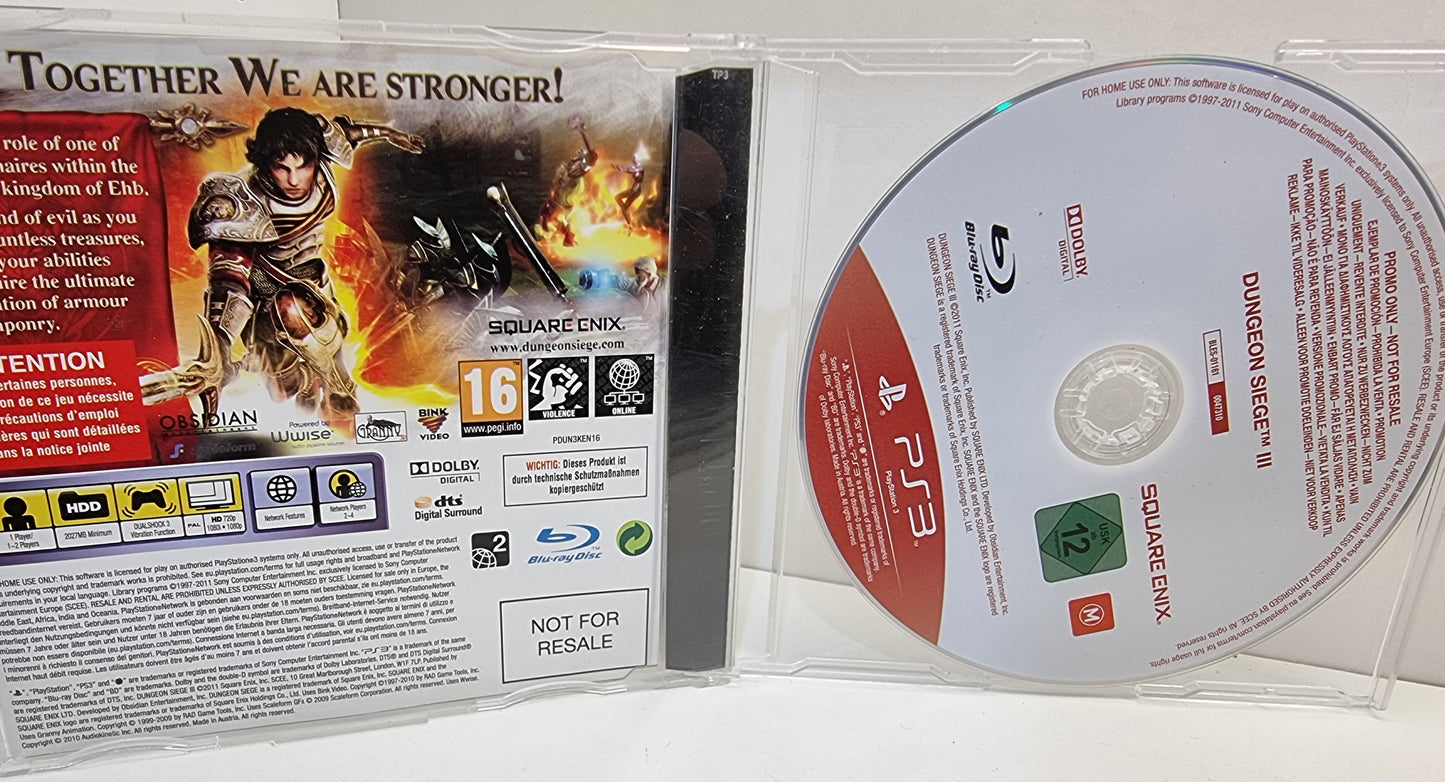 PS3 Dungeon Siege (Promo Full Game)