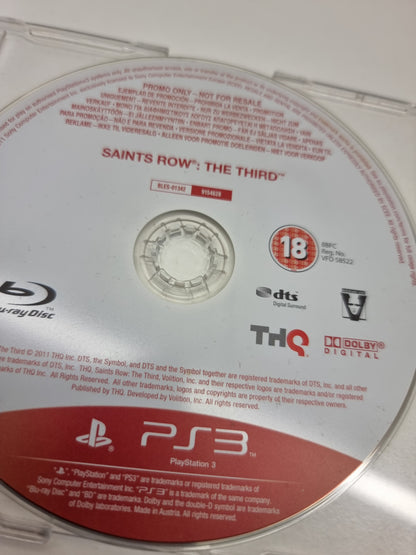 PS3 Saints Row the third  (Promo Disc Full Game)