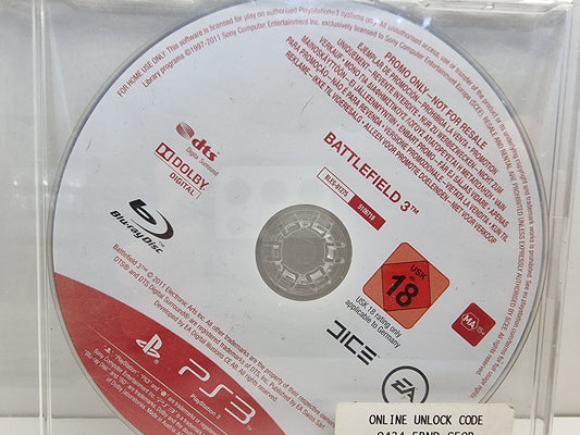 PS3  Battlefield 3 (Promo Disc Full Game)