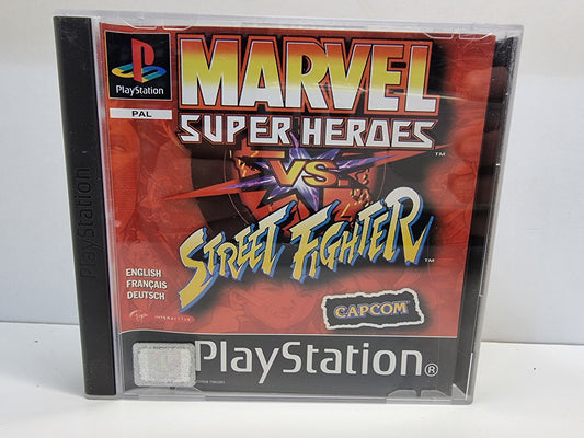 PS1 Marvel Super Heroes vs Street Fighter (Complete) - USADO