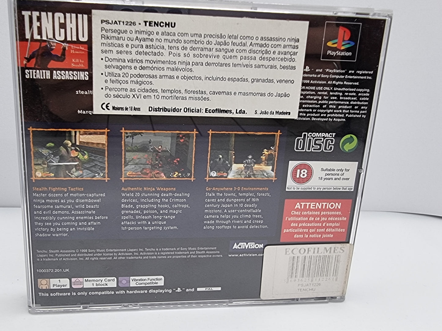 PS1 Tenchu (Complete) Pal