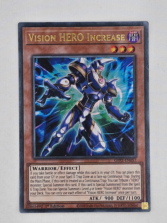 TCG Yu-gi-ohVision HERO Increase GFP2-EN057 Ultra Rare 1st Edition