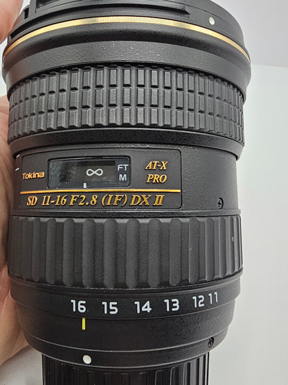 Tokina AT-X PRO 116 AF 11-16mm F/2.8 (IF) DXII Aspherical (Nikon Mount)