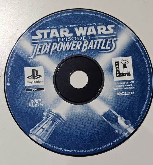 Ps1 Playstation 1 Star Wars Episode 1 Jedi Power Battles (Disc Only)