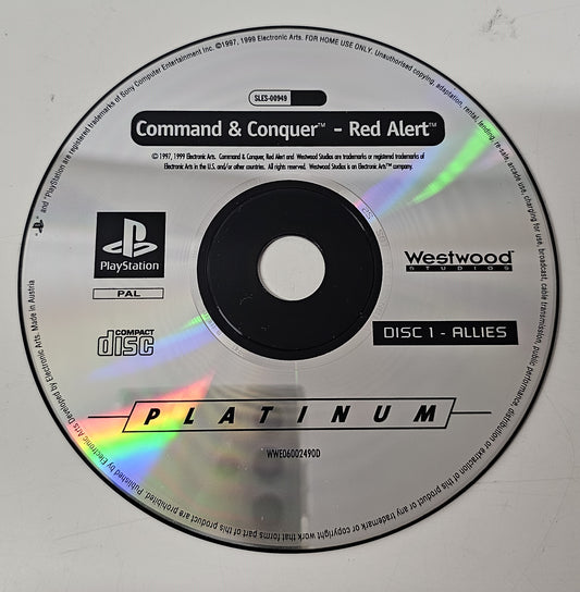 PS1 Playstation 1  Command and conquer Red Alert Allies (Disc 1 only)m