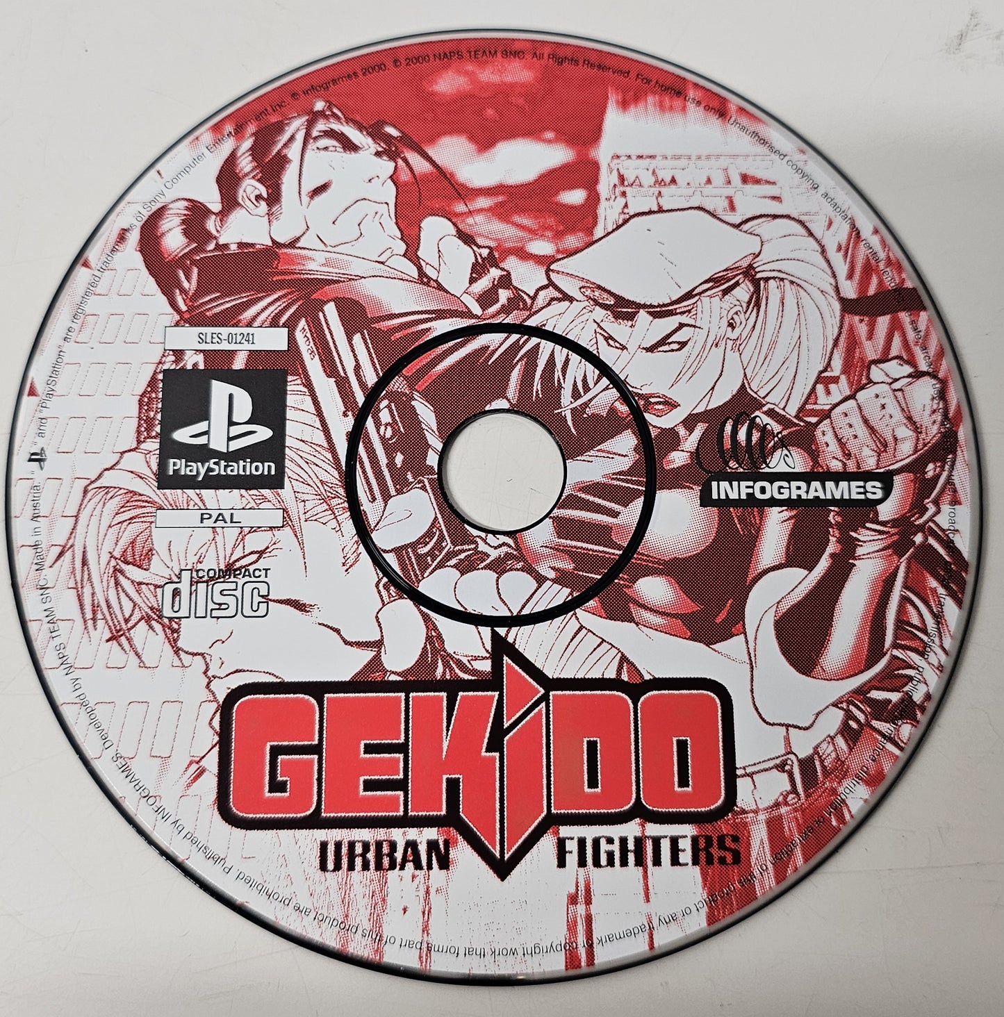 PS1 Playstation 1  Gekido Urban Fightes (Disc Only)