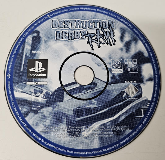 PS1 Playstation 1 Destruction Derby Raw  (Disc Only)