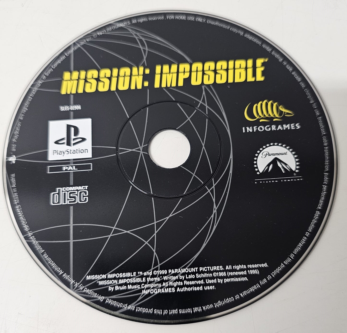 PS1 Playstation 1 Mission Impossible (Disc Only)