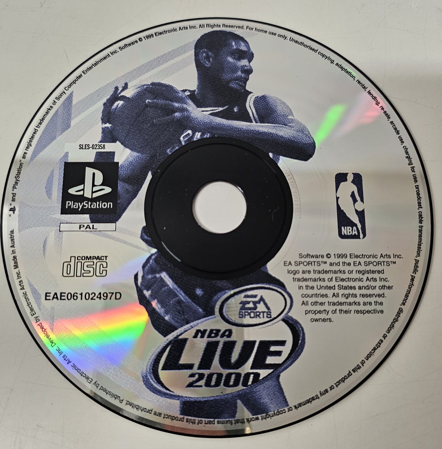 Playstation 1 PS1 Nba Live 2000 (Disc only)